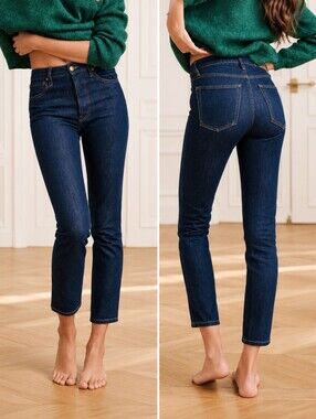 Sézane Le Brut Sexy Dark Wash Jeans Size 36 / US 4